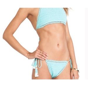 She Made Me Turquoise Crochet Bikini set, unworn.